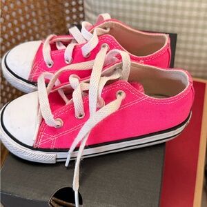 Converse Kids Neon Pink Sneakers
